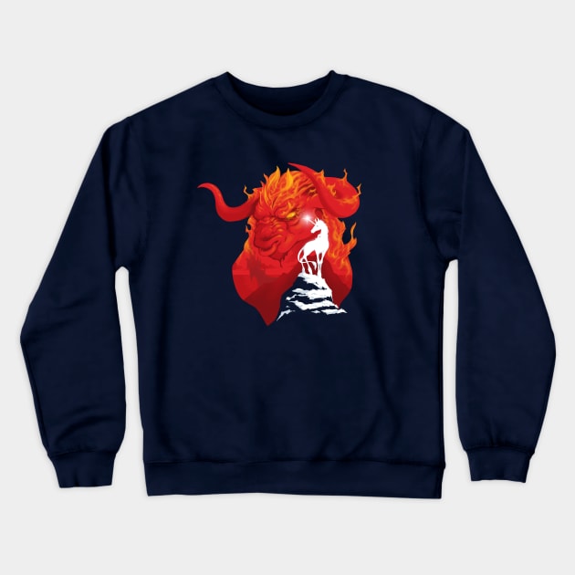 The Last Unicorn Crewneck Sweatshirt by jpowersart